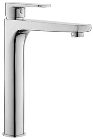 Rubinetto lavabo alto canna lunga cromato serie Erika