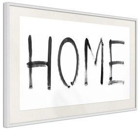 Poster  Simply Home (Horizontal)  Cornice Quadri Cornice nera, Larghezza x Altezza Home decor 60x40