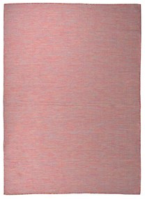 Tappeto Da Esterni A Tessitura Piatta 200x280 Cm Rosso /