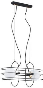 Argon 851 - Lampadario a sospensione con filo ROSSANO 2xE14/40W/230V