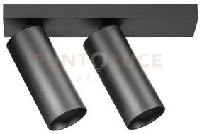 Gfa1477c- faretto spot orientabile 2 luci attacco led 3000k 2198lm ...