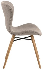 Set di 2 sedie da pranzo beige Batilda - Actona