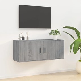 Mobile porta tv a parete grigio sonoma 100x34,5x40 cm