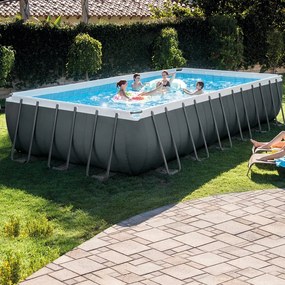 Piscina fuori terra tubolare INTEX Ultra XTR Frame grigio L int 7.32 x 3.66 m