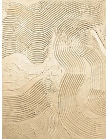 Quadro dipinto a mano 88x118 cm Metallic Champagne - Malerifabrikken