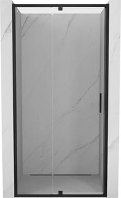 Mexen Exo porta doccia a battente 115 cm, trasparente, nero - 819-115-000-70-00