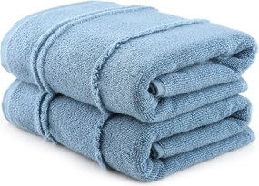 Set di asciugamani tipo terry blu 2 pz 50x90 cm Arden – Foutastic