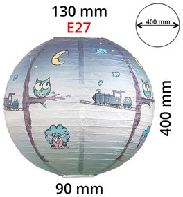 Rabalux 4631 - Paralume per bambini SHEPHERD E27 Ø 40 cm