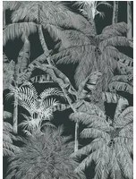 Coordonne Tapete Palms - Carbon