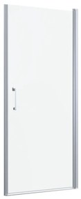 Box doccia con ingresso frontale battente Remix L 80 x H 195 cm, vetro 6 mm vetro senza finitura / trasparente profilo cromato