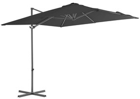 Ombrellone A Sbalzo Con Palo İn Acciaio 250x250 Cm Antracite /