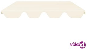 vidaXL Baldacchino per Dondolo Giardino Crema 188/168x110/145 cm