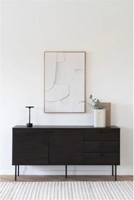 Lampada da tavolo LED nera (altezza totale 28,5 cm) Lyneham – House Nordic