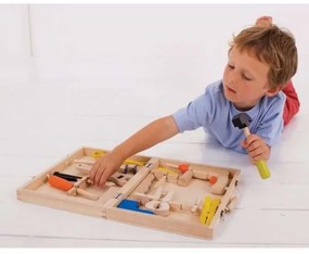 Bigjigs Toys - Valigetta in legno con strumenti