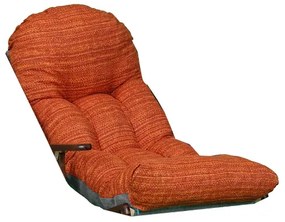 Cuscino imbottito per poltrona sdraio in policotone lusso Arancio