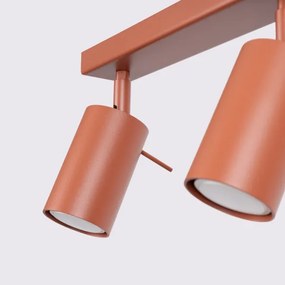 Sollux SL.1508 - Faretto RING 3xGU10/10W/230V rosso