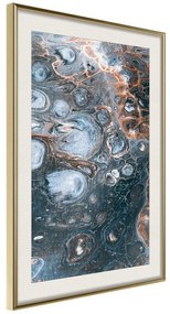 Poster  Surface of the Unknown Planet I  Cornice Quadri Cornice d'oro con passe-partout, Larghezza x Altezza Home decor 40x60