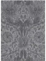 Morris & Co Carta da parati Pure Honeysuckle & Tulip - Black Ink