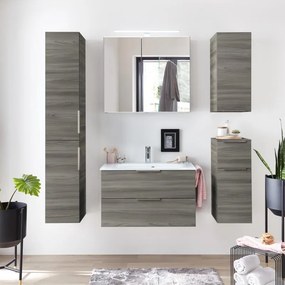 Colonna per mobile bagno Madeo PELIPAL 2 ante P 33 x L 30 x H 168 cm grigio san gallo