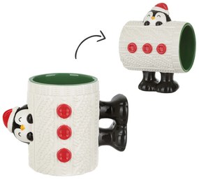 Tazza natalizia pinguino 400 ml in ceramica
