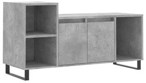 Mobile per tv grigio cemento 100x35x55 cm legno multistrato