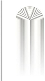Quadro su tela – Arcobaleno minimalista Mid-Century