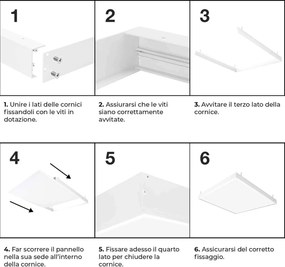 Plafoniera LED 60x60 40W IP40 No-Flickering - LIFUD Driver Colore Bianco Freddo 6.000K