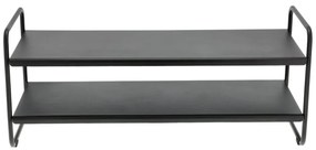 Scarpiera nera in acciaio 33x33x80 cm A-Shoe – Zone