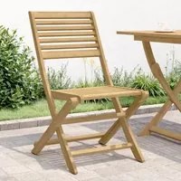 Sedie Giardino Pieghevoli 2 pz 48,5x61,5x87 cm Massello Acacia 365739