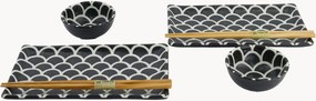 Set di stoviglie da sushi in porcellana Mermaid, 2 persone, set da 6