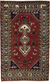 Shiraz Tappeto persiano 80 x 130 Rosso (Iran) Annodato A Mano