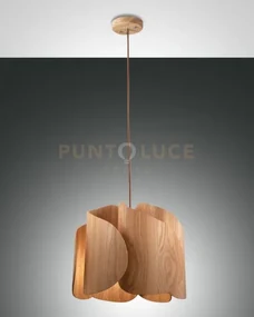 Pevero lampadario a sospensione colore frassino in metallo e legno ...