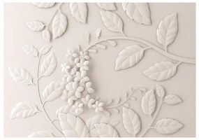 Fotomurale adesivo Paper Flowers (Cream)