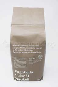 Kerakoll Fugabella resina cemento decorativa per piastrelle mosaici e marmi 3kg Color 31