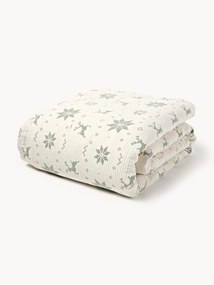 Copriletto jacquard con fantasia natalizia Cianna