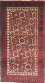 Beluch Tappeto persiano 200 x 110 Rosso (Iran) Annodato A Mano