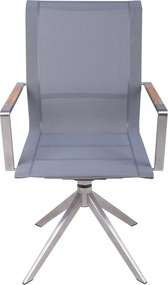 Sedia da giardino in metallo grigio Salida - Garden Pleasure