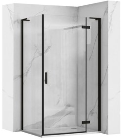 Cabina doccia REA Hugo Black 100x90