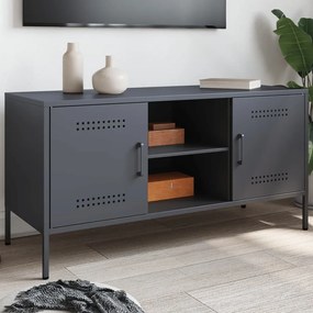 Mobile Tv Antracite 100,5x39x50,5 Cm İn Acciaio /