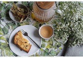 Sottobicchieri in panno verde in set da 4 Lotus - Linen Tales