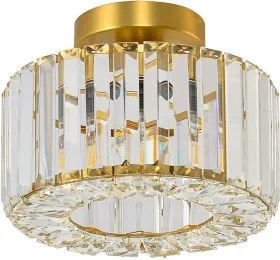 Plafoniera VETRO 1xE27/15W/230V Ø 24,5 cm dorata