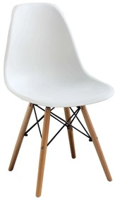 JULIETTE - sedia stile nordico con gambe in legno set da 4