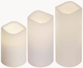 Set di 3 candele a pilastro a LED Paul