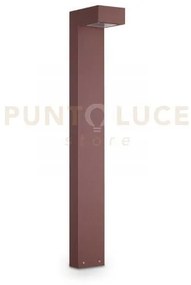 Sirio paletto ip65 h.80cm 1 luce attacco gx53 coffee