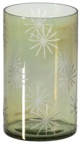 Portacandele Verde Cristallo Ø 15 cm 15 x 15 x 25 cm