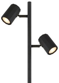 Globo 57918SB - Lampada con piedistallo JAMES 2xGU10/5W/230V nero