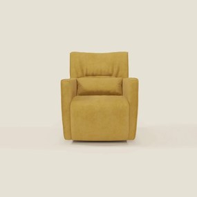 Tulla Poltrona girevole in tessuto impermeabile T02 giallo