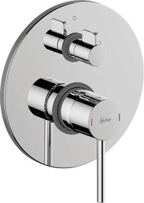 Rubinetto per doccia getto laminare cristallino ad incasso monocomando TAYRONA cromo lucido HUBER