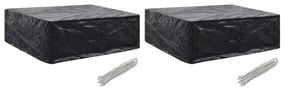 Coperture Arredi Giardino 2 Pz 8 Occhielli 250x210x90 Cm /