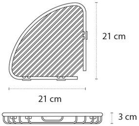 New Line H1 Porta Oggetti Doccia Angolare singolo In Acciaio Inox Cromo